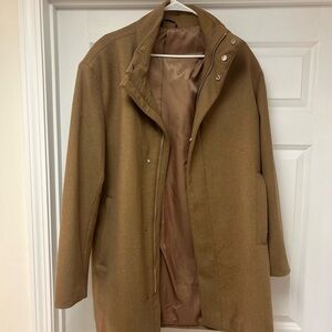 H&M Men's Camel Trench Coat - Brown